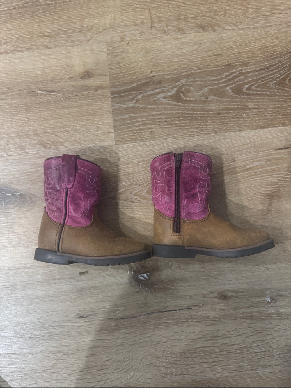 Shyanne Brown & Pink Girls' Western Boots